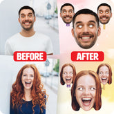 Custom Face Masks - Face on a Stick (If you just need 1 mask per image uploaded)